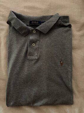 Polo Ralph Lauren Shirt Men’s  Size XXL Pima Soft Touch Gray Short Sleeve
